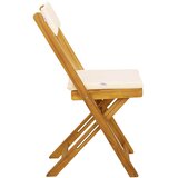  Vanjske bistro stolice 2 pcs Krem bijela 40 x 53 x 80 cm | shoptok.hr