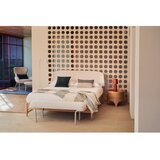 Kave Home Bež/naravna zakonska postelja iz masivnega jesena z letvenim dnom 180x200 cm Octavia – | Shoptok.si