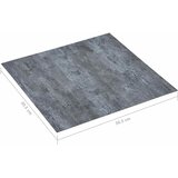  Podne daske 5,11 m² 55 pcs PVC Sivi mramor | shoptok.hr