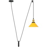 vidaXL obesek svetilka nastavljiva po višini E27 sijoča rumena Ø 22 cm | Shoptok.si