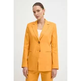 Marella Lanen suknjič oranžna barva, 2413041022200