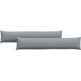 vidaXL jastučići za sofu 2 pcs svijetlo siva 200 x 40 cm tkanina | shoptok.hr