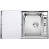 Blanco pomivalno korito AXIS III 45 S-IF InFino INOX 18/10, dodatki za steklene police, s podaljškom. prim. | Shoptok.si