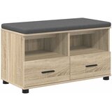  Klupa za hodnik s jastukom Sonoma hrast 80 x 38 x 46 cm | Eponuda.com