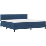  Krevet s opruga kutije s madracem Plava 200 x 200 cm tkanina | shoptok.hr