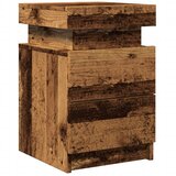  Noćni ormarići 2 kom s LED boja staro drvo 35x39x55 cm drveni | shoptok.hr