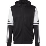 Adidas Športna jopa na zadrgo 'SQ25' črna / bela Cene