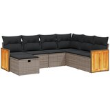  7-dijelni set vrtnih sofa sivi od poliratana | shoptok.hr