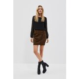 Moodo Skirt with print and metallic thread Cene