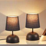 Nettlife Lampe de table de chevet lot de 2 avec câble noire petite tissu design moderne, (22141550) | Shoptok.si