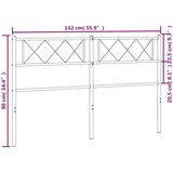  Kovinsko posteljno vzglavje črno 135 cm, (20951606) | Shoptok.si