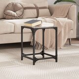 vidaXL Klubska mizica s stekleno površino 30x30x40 cm jeklo | Shoptok.si