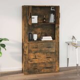  Zidni ormarić dimljenog hrasta 80x33x80 cm konstruirano drvo | shoptok.hr