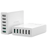 BW-S15 6x polnilec USB, QC 3.0, 60 W (bela)