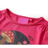vidaXL Otroška majica z dolgimi rokavi živo roza 128 | Shoptok.si