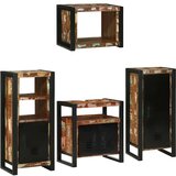 vidaXL Set namještaja za kupaonicu Zidne 4 pcs Čvrsto reciklirano drvo | shoptok.hr