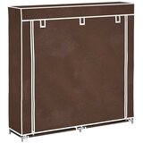 Ormarić za Cipele s Pokrovom od Tekstila 115 x 28 x 110 cm Smeđi | Eponuda.ba