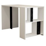 Hanah home Lima - White, Black Marble WhiteBlack Study Desk | Eponuda.com