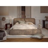 Micadoni Zelena oblazinjena zakonska postelja s prostorom za shranjevanje z letvenim dnom 200x200 cm Martina – | Shoptok.si