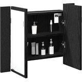  Kupaonski ormar s ogledalom Zidne Crni hrast 60 x 12 x 45 cm | shoptok.hr