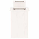  Klupa sa sadilicama bijela 184,5x39,5x56,5 cm masivna borovina | Eponuda.com
