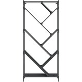  Regal za knjige crni 79 x 30 x 180 cm konstruirano drvo i metal | shoptok.hr