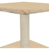 vidaXL Mačje drevo s praskalnikom iz sisala 55 cm bež barve | Shoptok.si