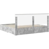  Konstrukcija postelje z vzglavjem Betonsko siva 180 x 200 cm, (5000103457) | Shoptok.si