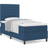 Vzmetnica z box spring temno modra 100x200 cm tkanina, (22081183) | Shoptok.si