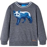  Dječja topla majica modra prošarana 116 | shoptok.hr