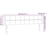  LED uzglavlje tamnoplavo 183x16x78/88 cm baršunasto | Eponuda.com