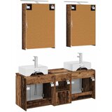  Set ormarića za kupaonicu 5 kom. Staro drvo Konstruirano drvo | shoptok.hr