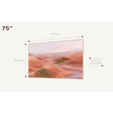 Tcl 75”A300W NXTVISION 4K QLEDGoogle OS; 144Hz VRR ART TV;Dolby Atmos; Ambient mode; HDMI 2.1 | Eponuda.ba