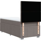 vidaXL Krevet s oprugama i madracem smeđesivi 90x200 cm od tkanine | shoptok.hr