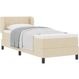 vidaXL Box Spring Postelja z Matracem v Kremni Barvi - 80x200 cm Tkanina, (22051421) Cene