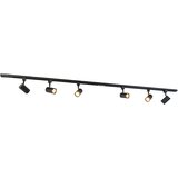 QAZQA Modern railsysteem met 6 spots zwart 1-fase 200cm - Iconic Jeana Cene