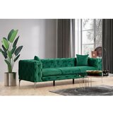Atelier Del Sofa Temno zelena žametna sedežna garnitura 237 cm Como – Cene