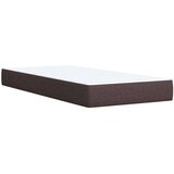 vidaXL Krevet s oprugama i madracem tamnosmeđi 90 x 200 cm od tkanine | shoptok.hr