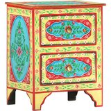 vidaXL ručno obojeni noćni ormarić 40 x 30 x 50 cm masivno drvo manga | shoptok.hr