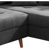 MID.YOU KOTNA SEDEŽNA GARNITURA, mikrovelur antracit | Shoptok.si