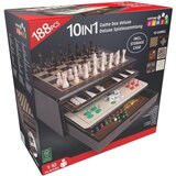 Lifetime Games Deluxe 10-v-1 set družabnih iger v leseni škatli – 188 delov | Shoptok.si