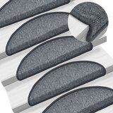 vidaXL Preproge za stopnice 15 kosov 65x24x4 cm temno sive Cene