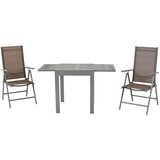 Gardenson Vrtni Set Amalfi, 3-Delno, Rjavosiva | Shoptok.si