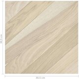 vidaXL Samoljepljive podne obloge 55 kom PVC 5 11 m² bež prugaste | shoptok.hr