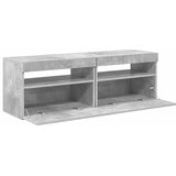 TV ormarići s LED svjetlima 2 kom siva boja betona 60x35x40 cm | shoptok.hr