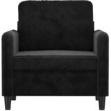 Fotelja crna 60 cm baršunasta | shoptok.hr