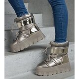  Gold platform snow boots with lacquered inserts Losta Cijene