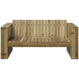  Vrtni kauč Zelena 134 x 60 x 62 cm Čvrsto borovo drvo | shoptok.hr