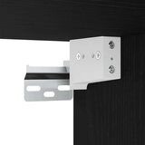 vidaXL Komplet pohištva za kopalnico s predalom 4 pcs Črni hrast | Shoptok.si