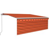 Tenda na ručno uvlačenje s roletom 4 x 3 m narančasto-smeđa | Eponuda.com